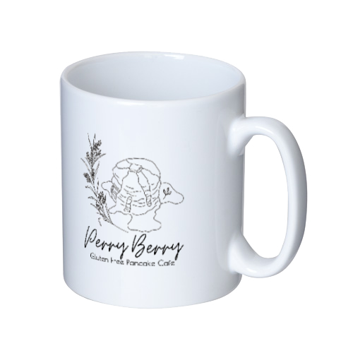 Perry Berry 手書き風パンケーキ モノクロ マグの商品購入ページ オリジナルプリントグッズ販売のオリラボマーケット