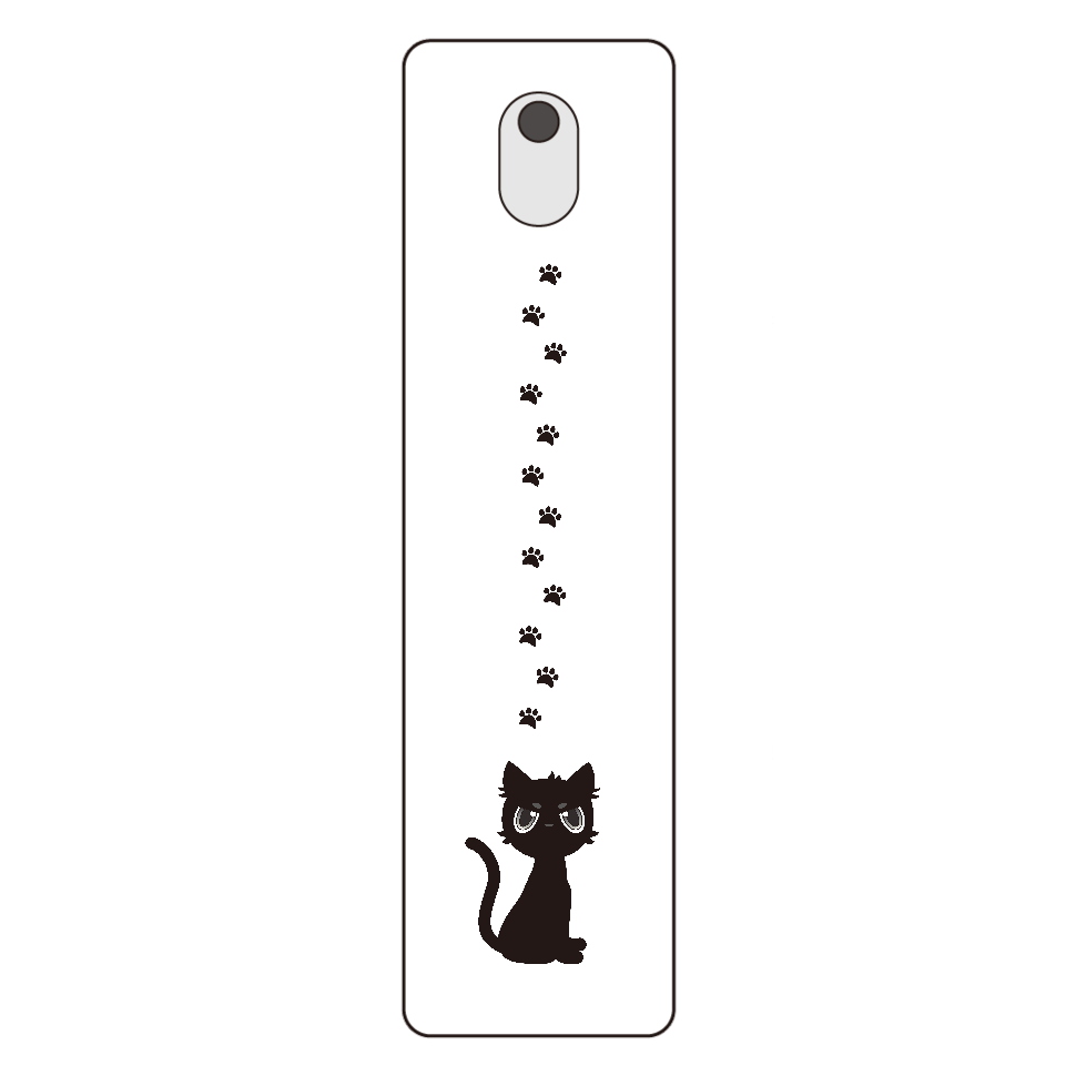 黒猫と足跡の商品購入ページ オリジナルプリントグッズ販売のオリラボマーケット