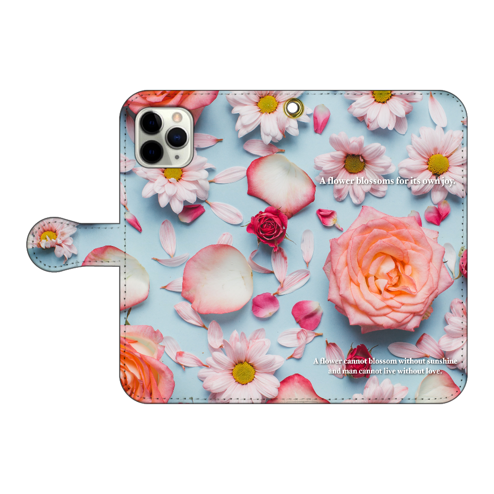 Iphone Android ギフト プレゼント スマホケース 手帳型 ケース 可愛い かわいい おしゃれ バラ 薔薇 フラワー 花 花柄の商品購入ページ オリジナルプリントグッズ販売のオリラボマーケット