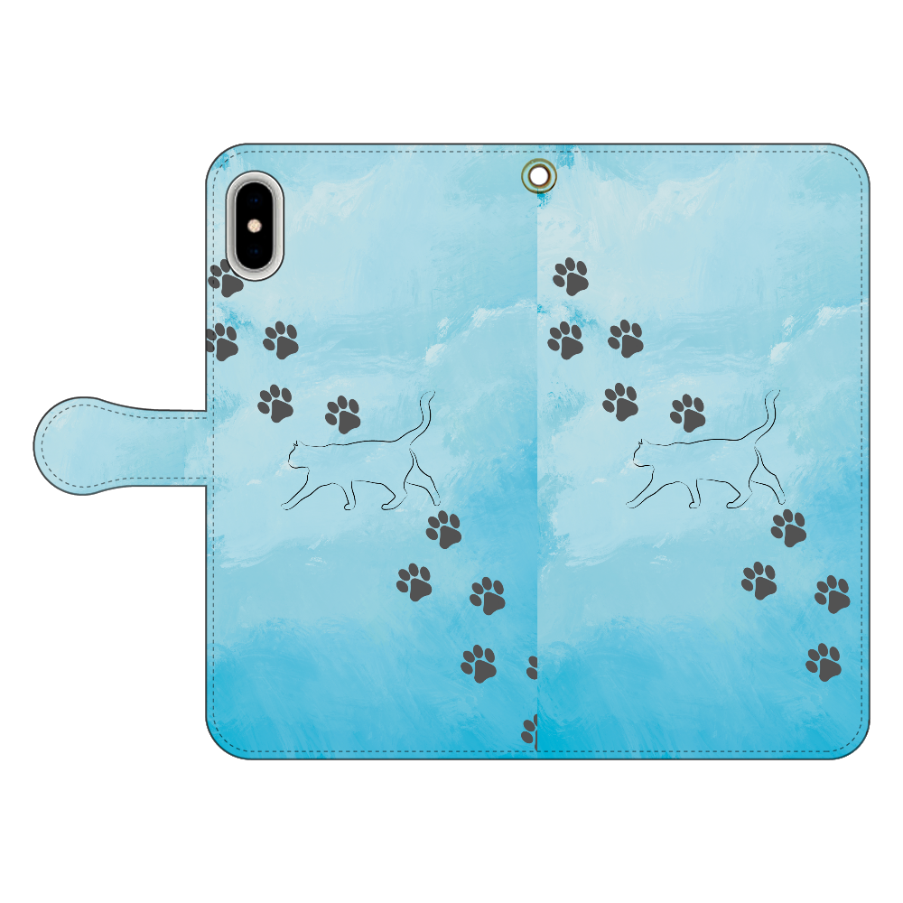 空猫 iPhone Xs MAX 手帳型スマホケース