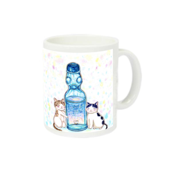 ラムネにゃんこ 定番マグカップ
