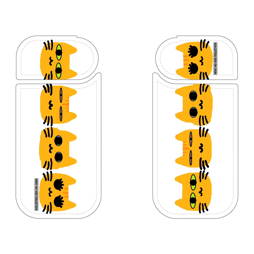 ちゃちゃとらきょうだいＡ：ねこのひげあつめ。 IQOSケース