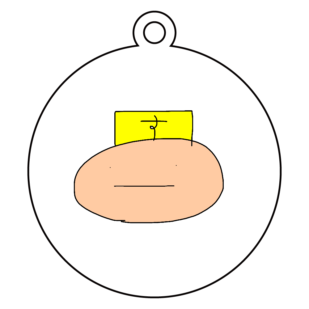 酥正思大統領グッズ アクリルキーホルダー　丸型 (6cm)