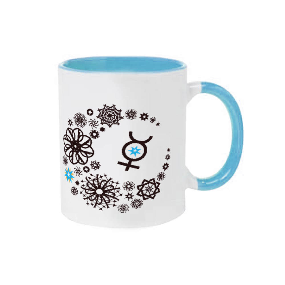 ことばもん／だいすきMoonと惑星マーク・水星編／２トーンマグ 2トーンマグカップ