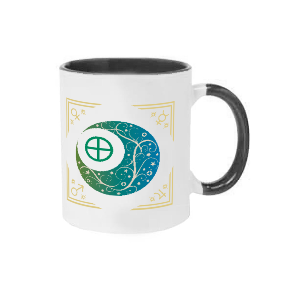 オリエンタルな月と惑星と地球と。／２トーンマグ 2トーンマグカップ