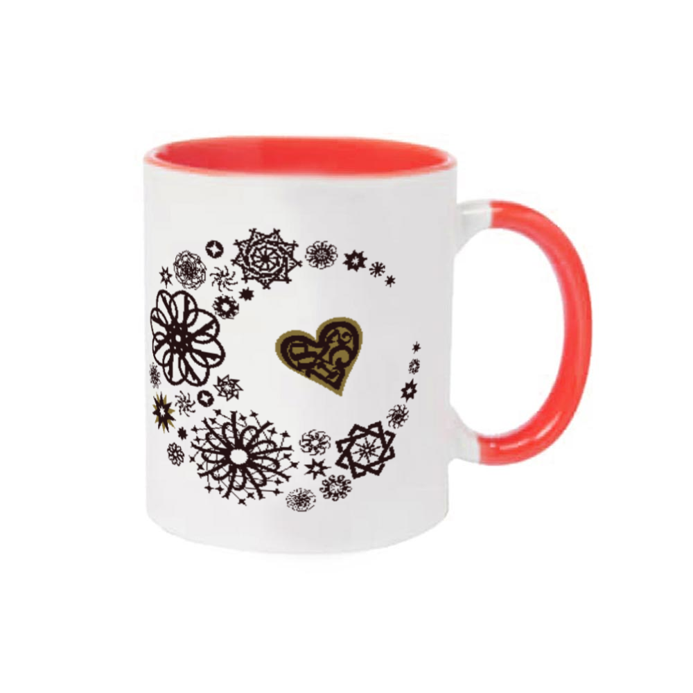 ことばもん／だいすきMoon＆吉数ハート／２トーンマグ 2トーンマグカップ