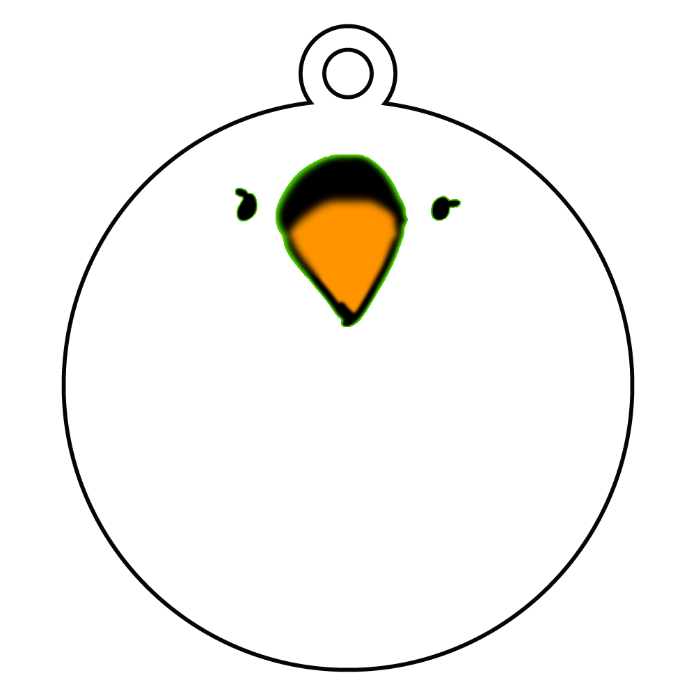 トリノさん アクリルキーホルダー　丸型 (6cm)