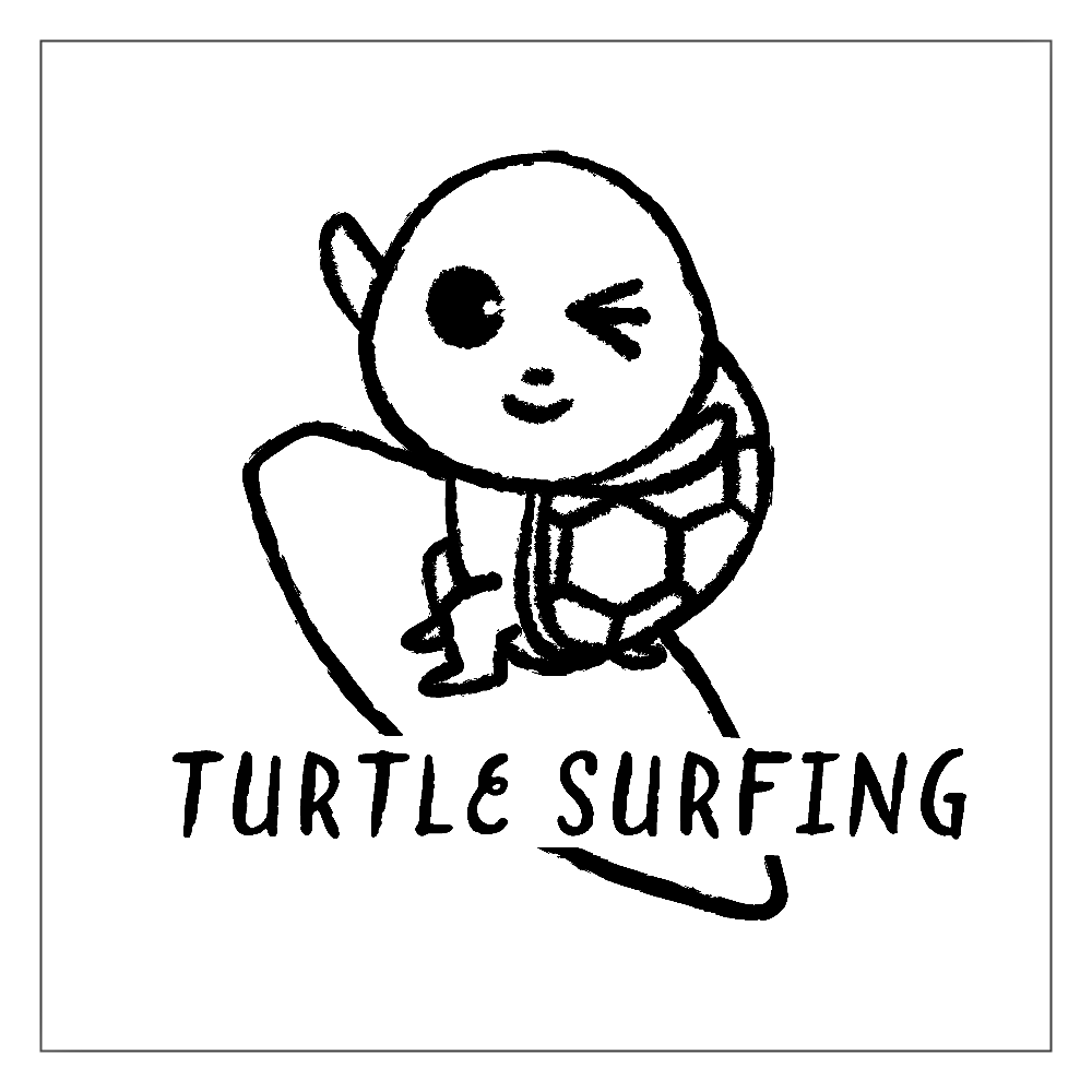 サーフィン亀ちゃん アクリルブロック