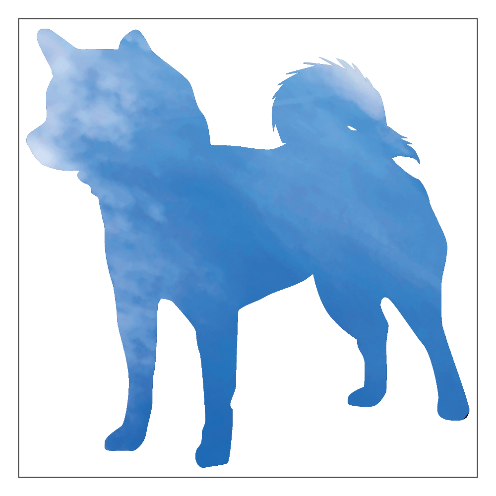 青空の柴犬 アクリルブロック