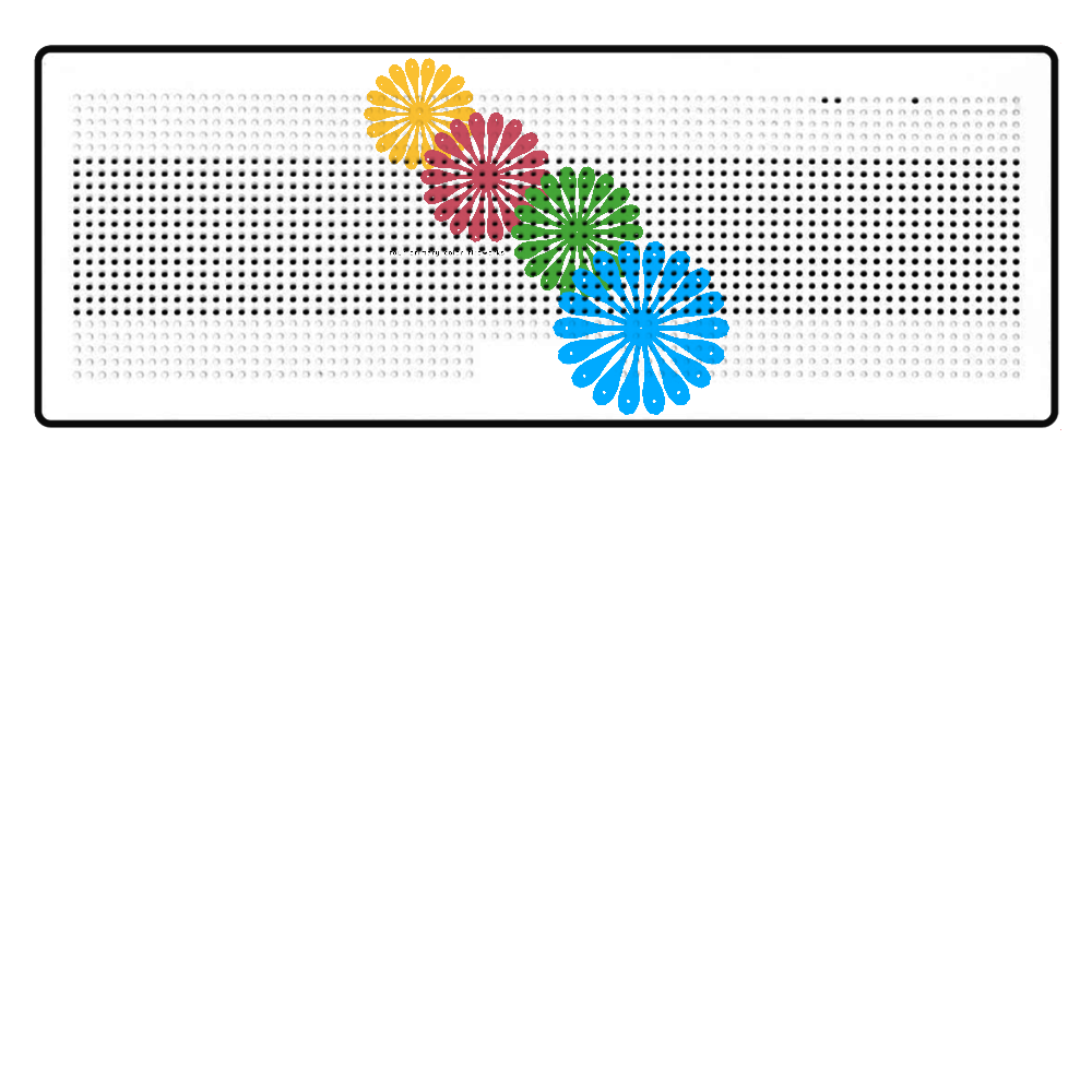 四原色花火 Bluetoothスピーカー 表のみプリント
