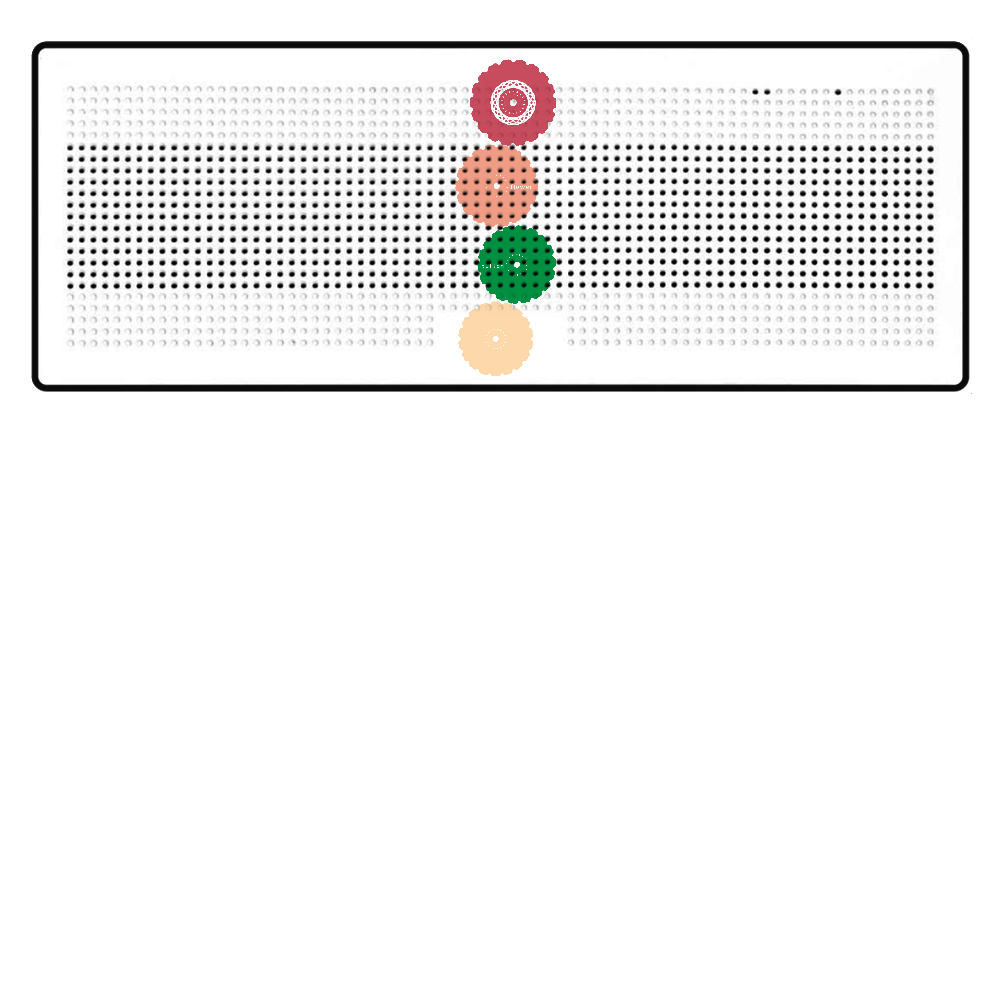 ボタンフラワー Bluetoothスピーカー 表のみプリント