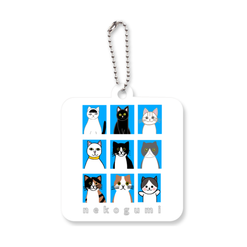 猫組アルバム アクリルキーホルダー　四角型 (6cm)