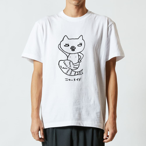ニャーメイド Tシャツ｜マンボ大福 - オリラボマーケット