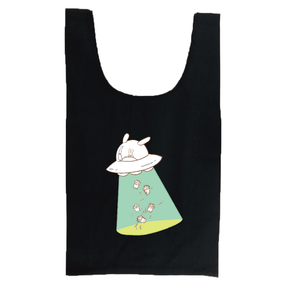 キャトるufoうさぎ 芋 シンプル マルシェバッグの商品購入ページ オリジナルプリントグッズ販売のオリラボマーケット