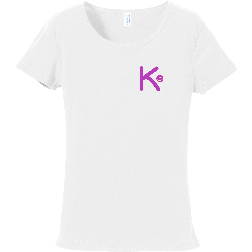 イニシャル K ほのぼの笑顔レディスtシャツの商品購入ページ オリジナルプリントグッズ販売のオリラボマーケット イニシャル K ほのぼの笑顔レディスtシャツの商品購入ページ オリジナルプリントグッズ販売のオリラボマーケット