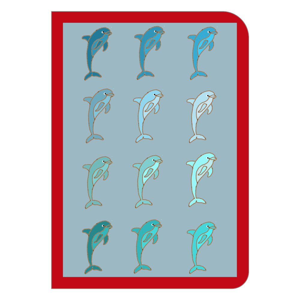 規則的イルカ ブルーの商品購入ページ オリジナルプリントグッズ販売のオリラボマーケット