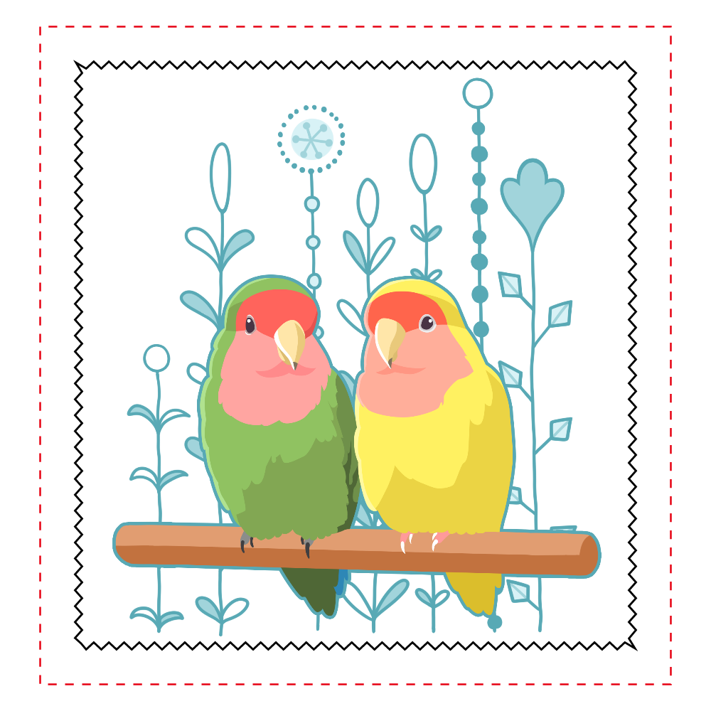 コザクラインコのメガネ拭きの商品購入ページ オリジナルプリントグッズ販売のオリラボマーケット