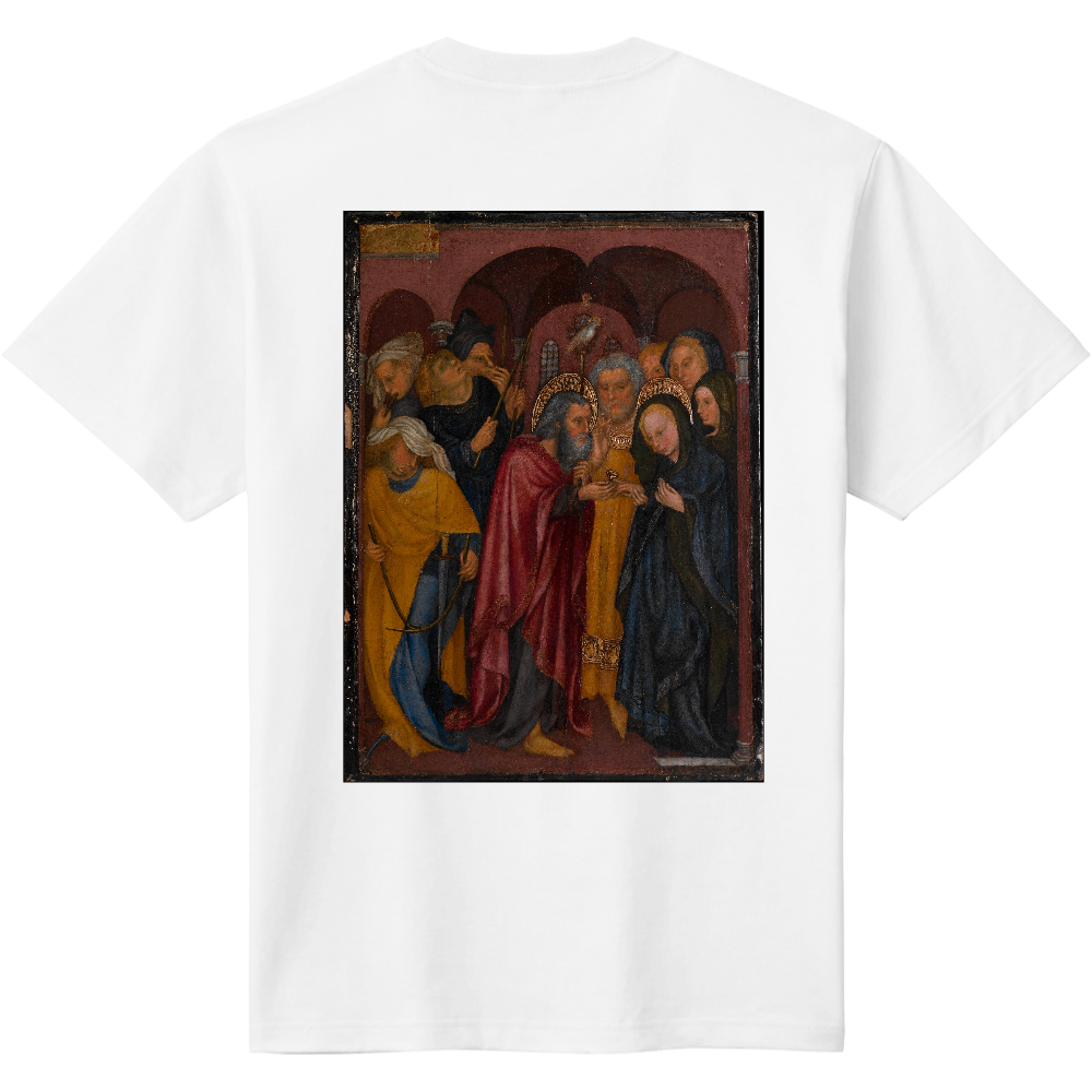  絵画 シャツ The Marriage of the Virgin バックプリントTシャツ メンズ レディース