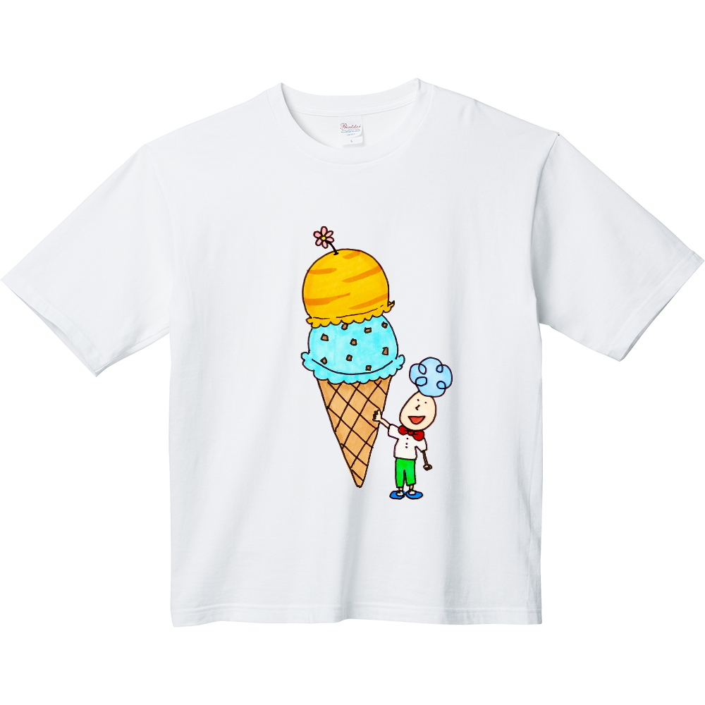 くるんくるんはな子 アイスクリームキッズtシャツの商品購入ページ オリジナルプリントグッズ販売のオリラボマーケット