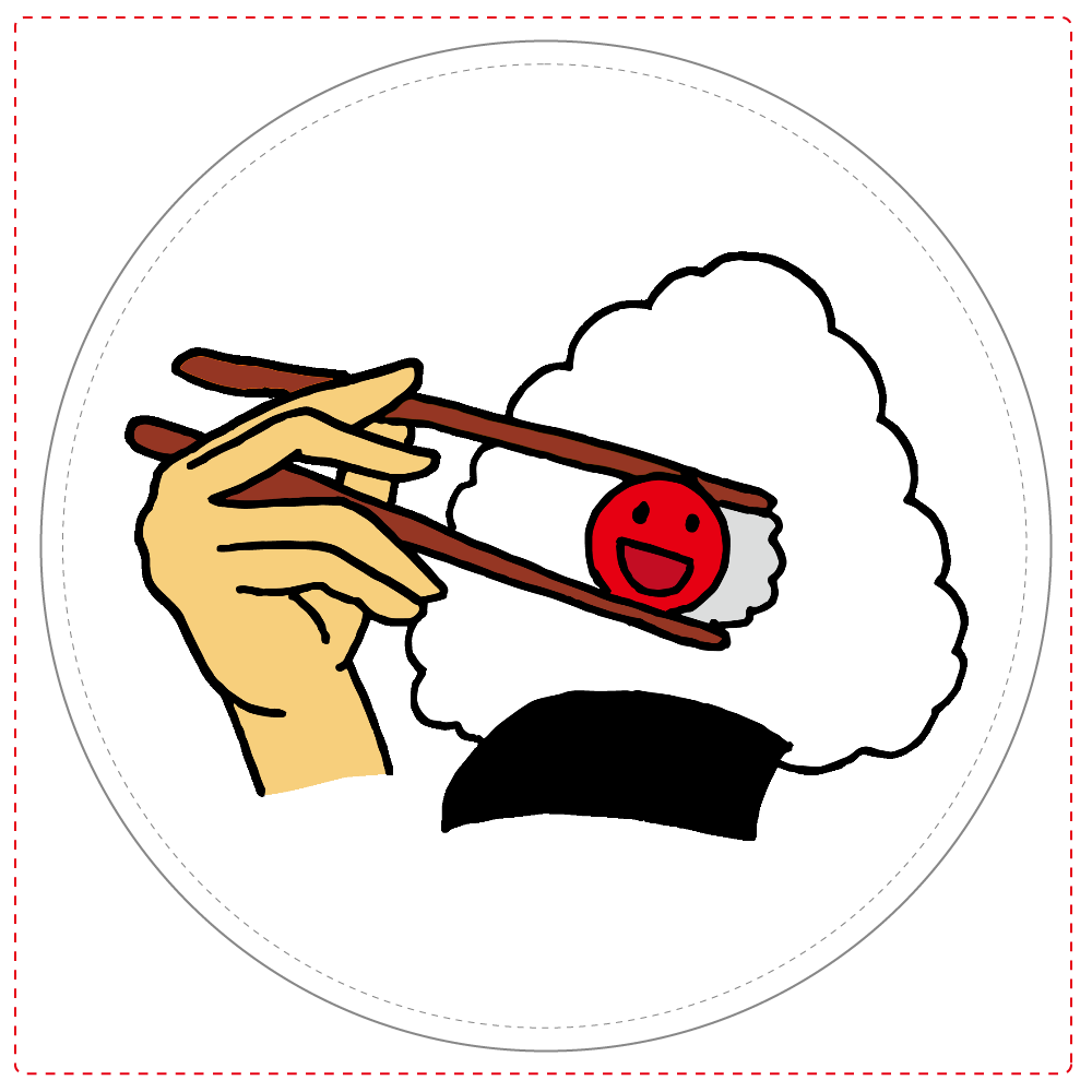 おにぎりの梅干しくん お腹空いた 僕の顔をどうぞ の商品購入ページ オリジナルプリントグッズ販売のオリラボマーケット