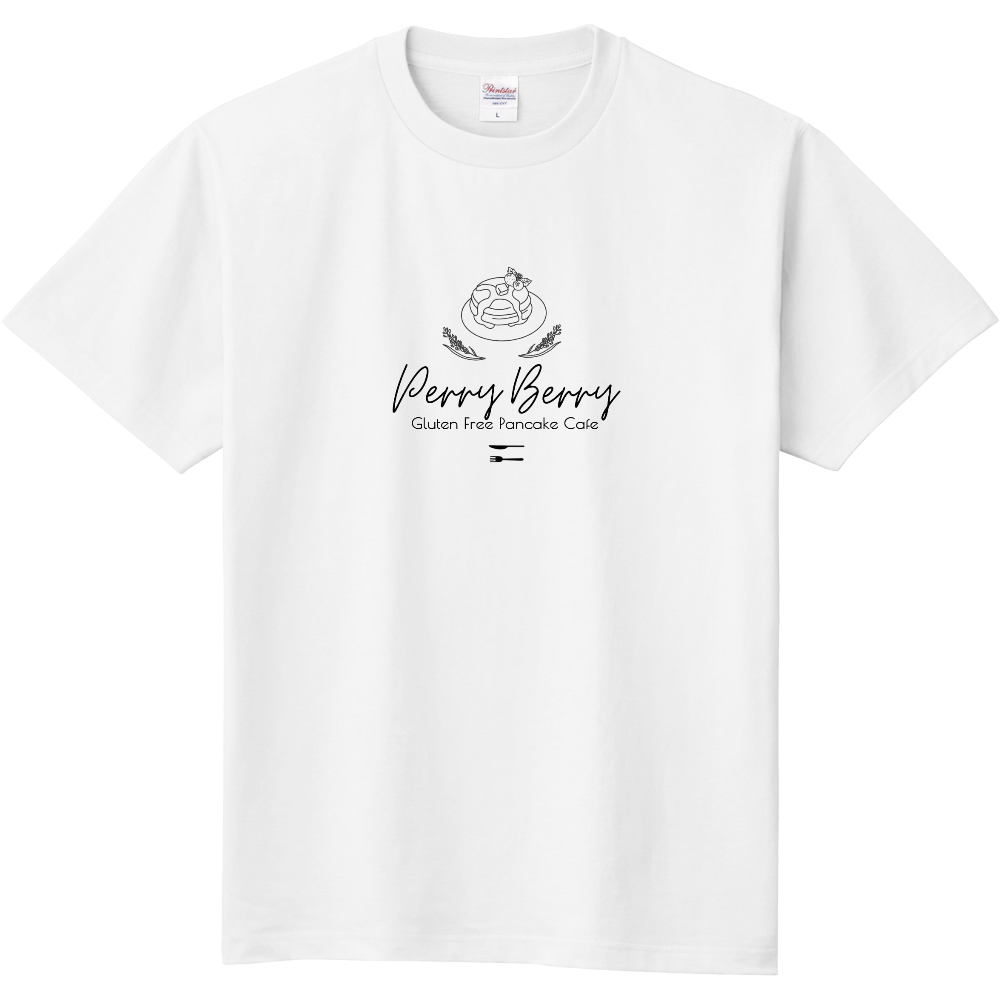 Perry Berry ペリーベリー パンケーキイラスト モノクロ 両面tシャツの商品購入ページ オリジナルプリントグッズ販売のオリラボマーケット