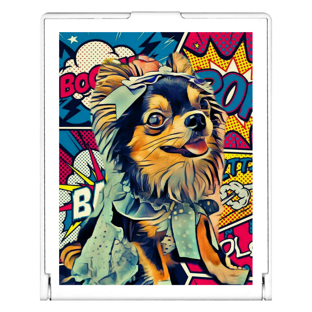 ロングコートチワワ Happy アメコミ風の商品購入ページ オリジナルプリントグッズ販売のオリラボマーケット