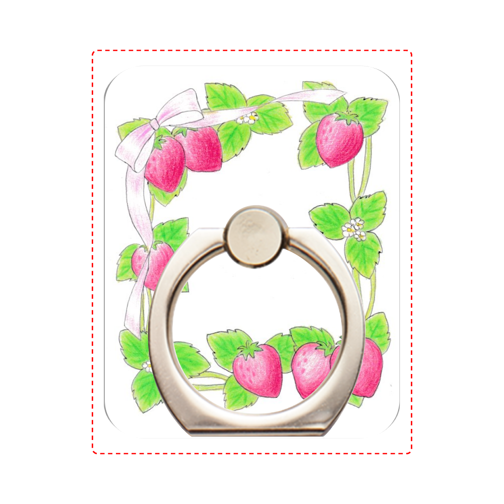 いちごリボンフレームの商品購入ページ オリジナルプリントグッズ販売のオリラボマーケット