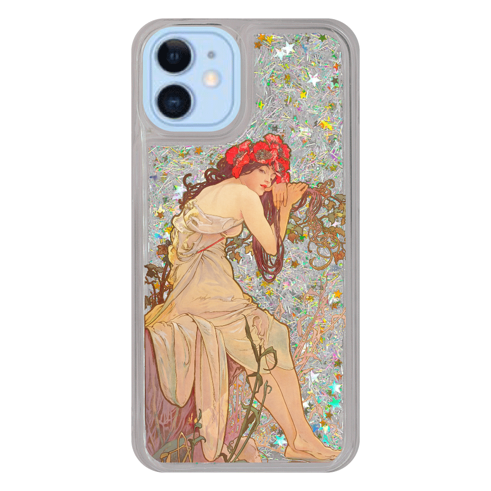 アルフォンス・ミュシャ 四季 夏 iPhoneケース カバーiPhone12/12pro