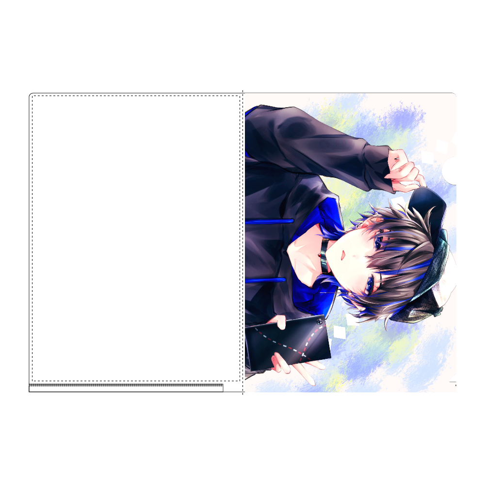 青いメッシュの男の子の商品購入ページ オリジナルプリントグッズ販売のオリラボマーケット