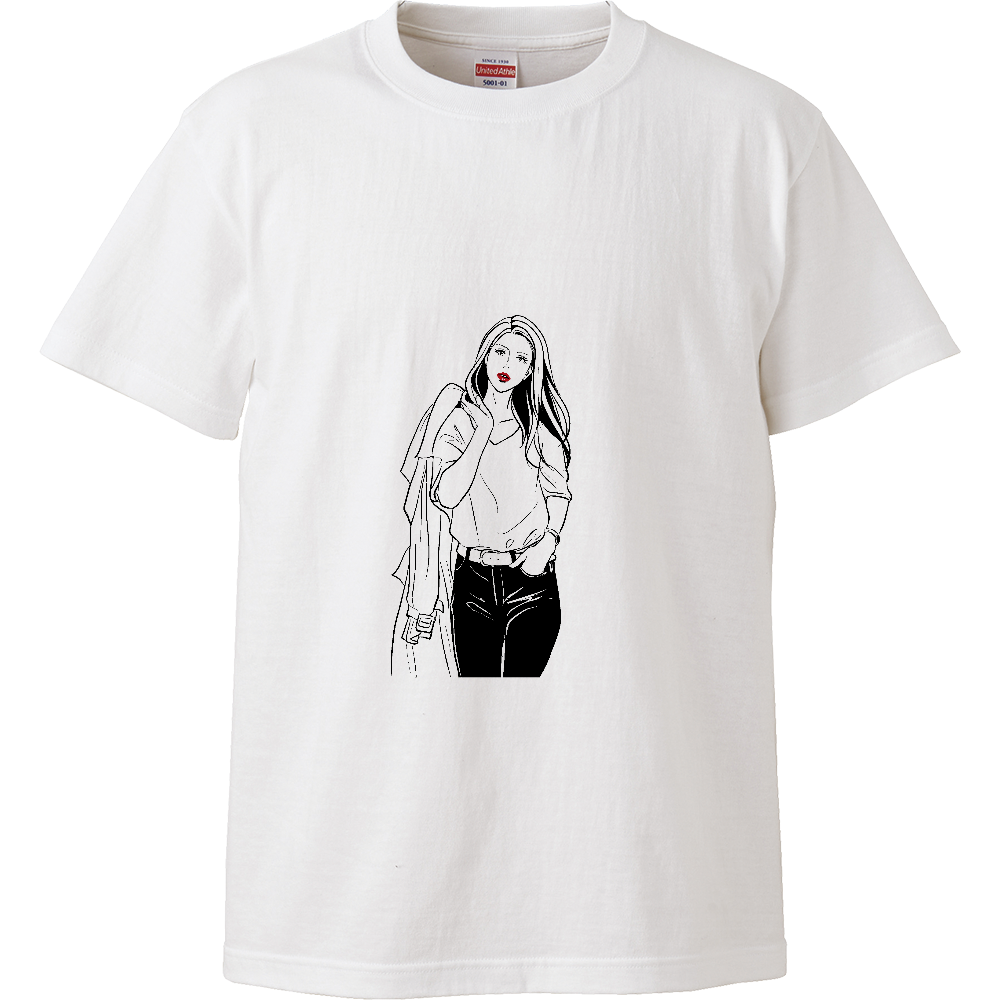 モノクロスタイリッシュ女性の商品購入ページ オリジナルプリントグッズ販売のオリラボマーケット