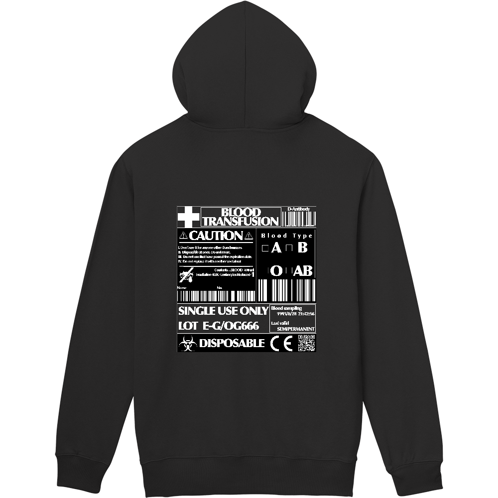 輸血パック ブースト 白抜き 地雷系の商品購入ページ オリジナルプリントグッズ販売のオリラボマーケット