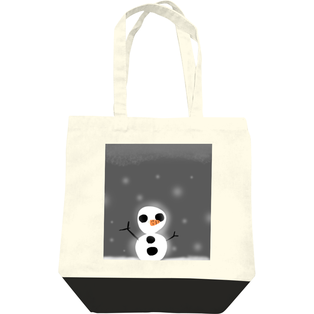  冬には雪だるま