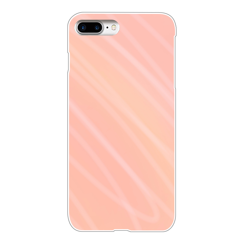 Iphone7plus 透明 チェリー クリーム オリジナルスマホケース グッズ作成 プリントのスマホケースラボ