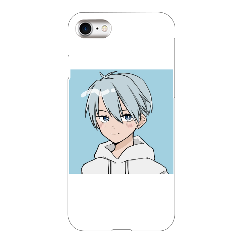 表面のみ印刷iphoneケース Iphone8 白