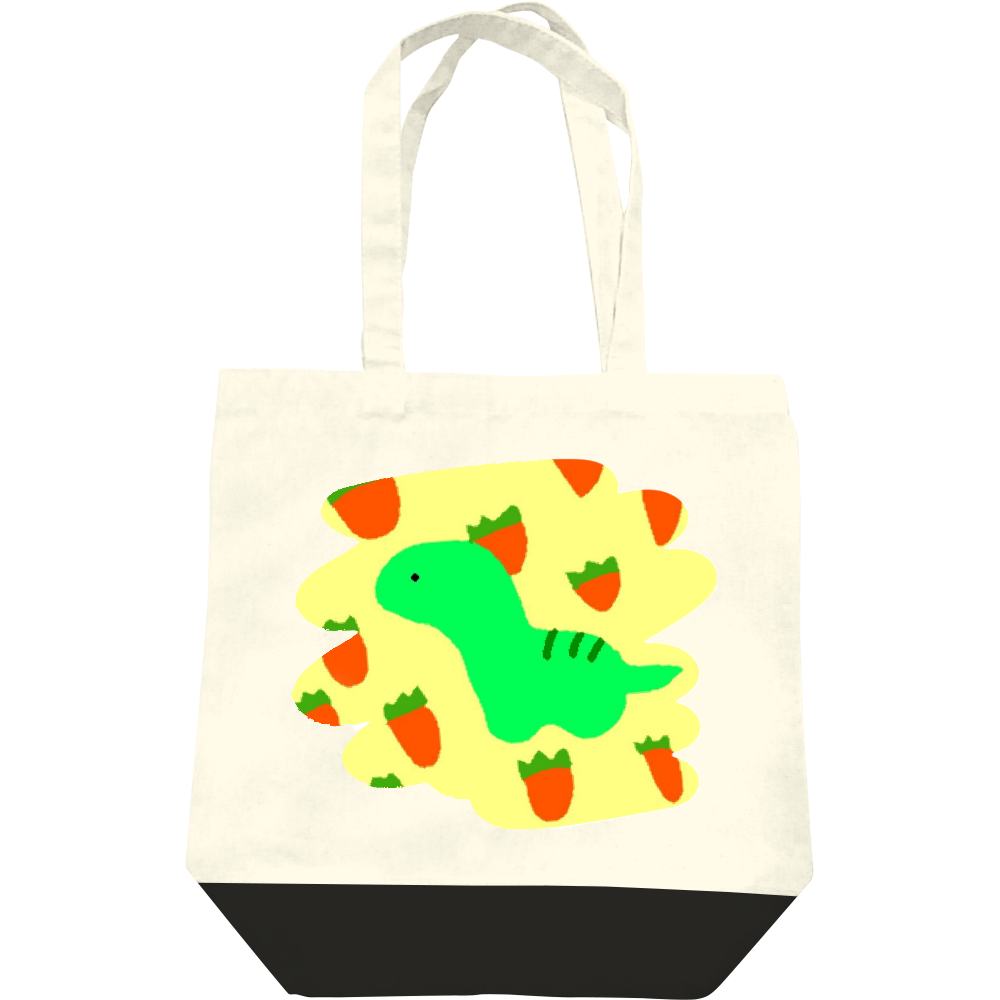  恐竜といちごバック