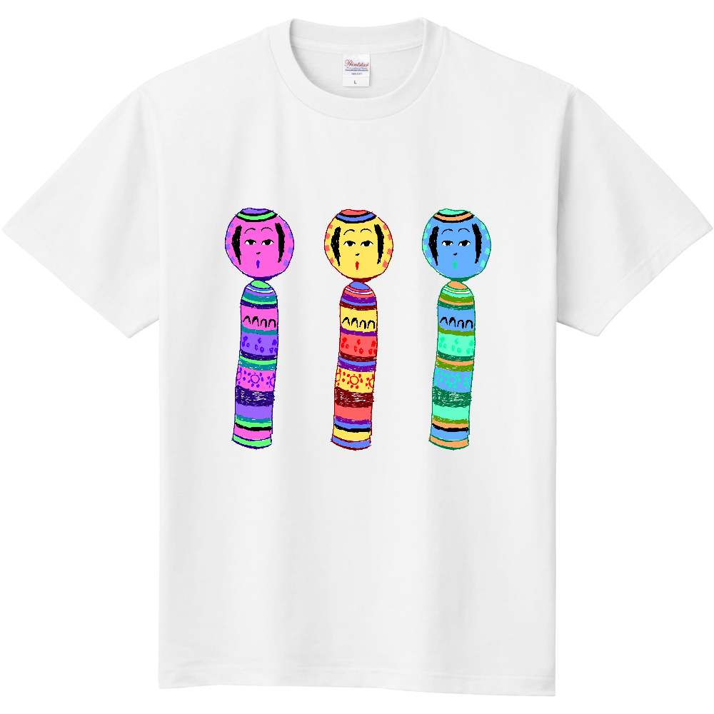 コケシ 日本 かわいい レトロ 和風 人形 サブカル コワカワ こけし ゆめかわいい 青森 岩手 秋田 福島 山形 宮城 お土産 グッズ 伝統 工芸 特産 手描き オリジナル グッズ Tシャツ ハンドメイド調の商品購入ページ オリジナルプリントグッズ販売のオリラボマーケット