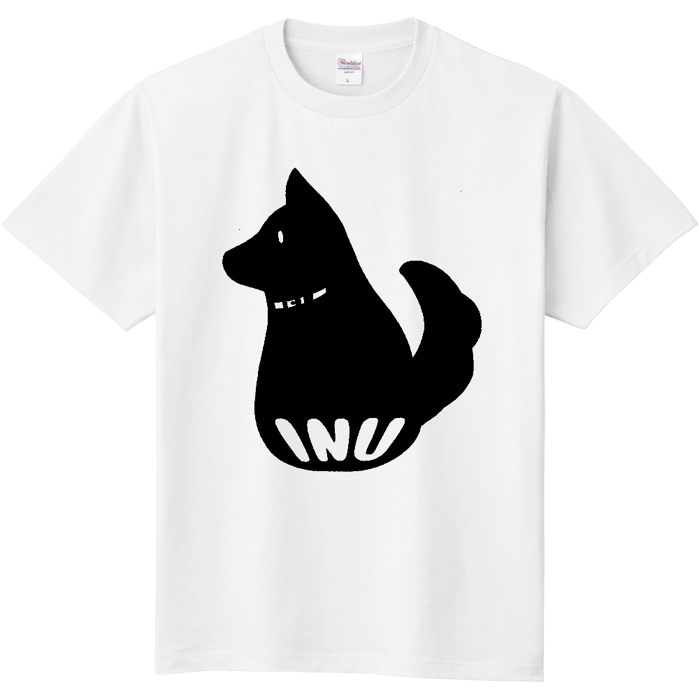 黒犬のTシャツ