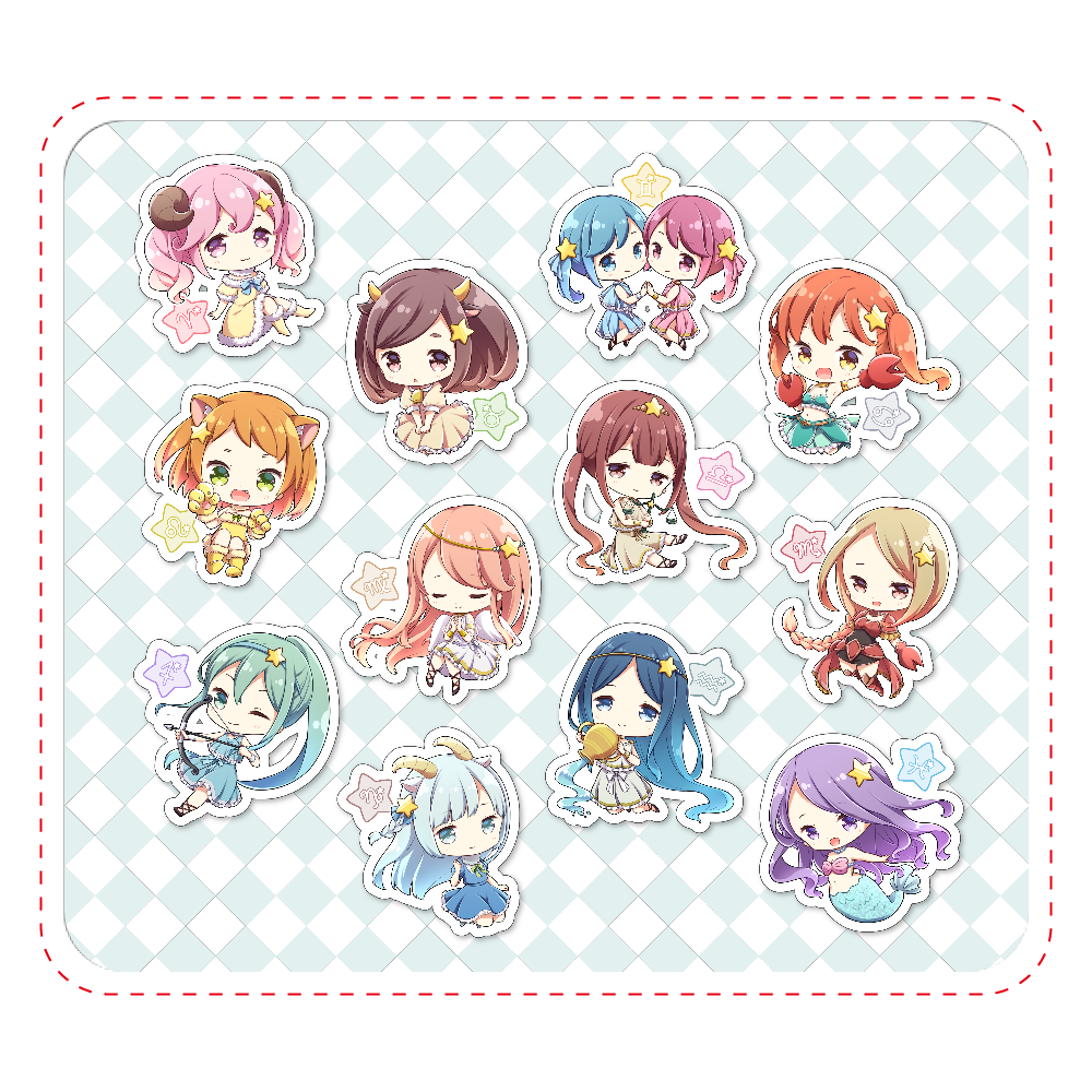 12星座ガールズ マウスパッドの商品購入ページ オリジナルプリントグッズ販売のオリラボマーケット