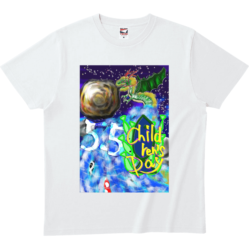 ヘビーウェイトtシャツ鯉の滝登り こどもの日 Orilab Version オリジナルスマホケース グッズ作成 プリントのスマホケースラボ