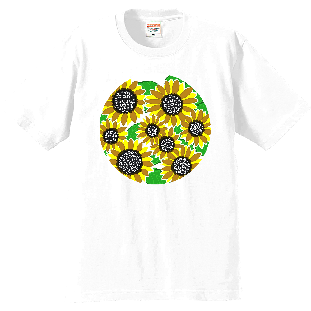 Sunflower【向日葵:ひまわり】〇ホワイトプレミアムTシャツの商品購入