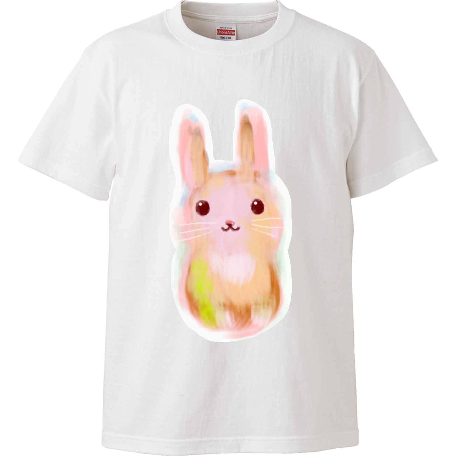 アートうさぎイラスト ハイクオリティーTシャツ Tシャツ｜ヘイリー