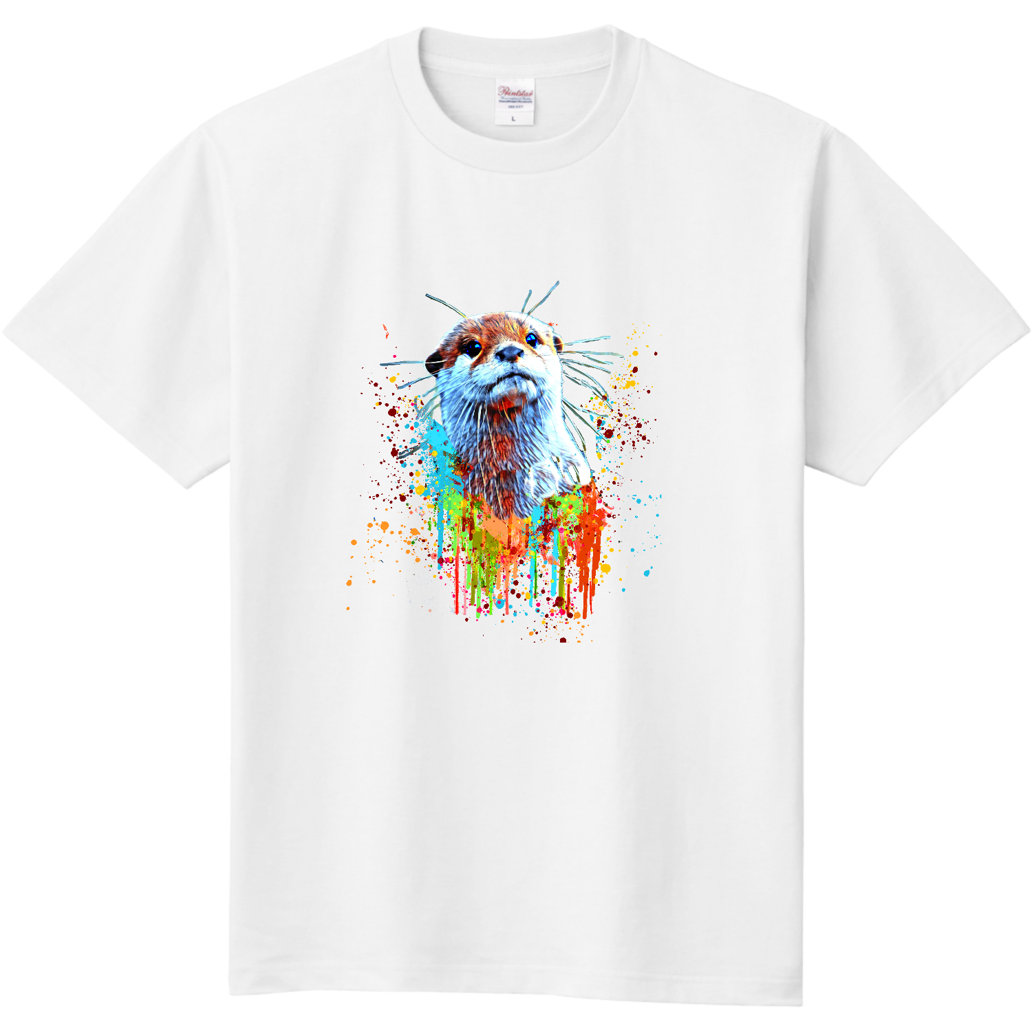  クールでスタイリッシュなカワウソTシャツ