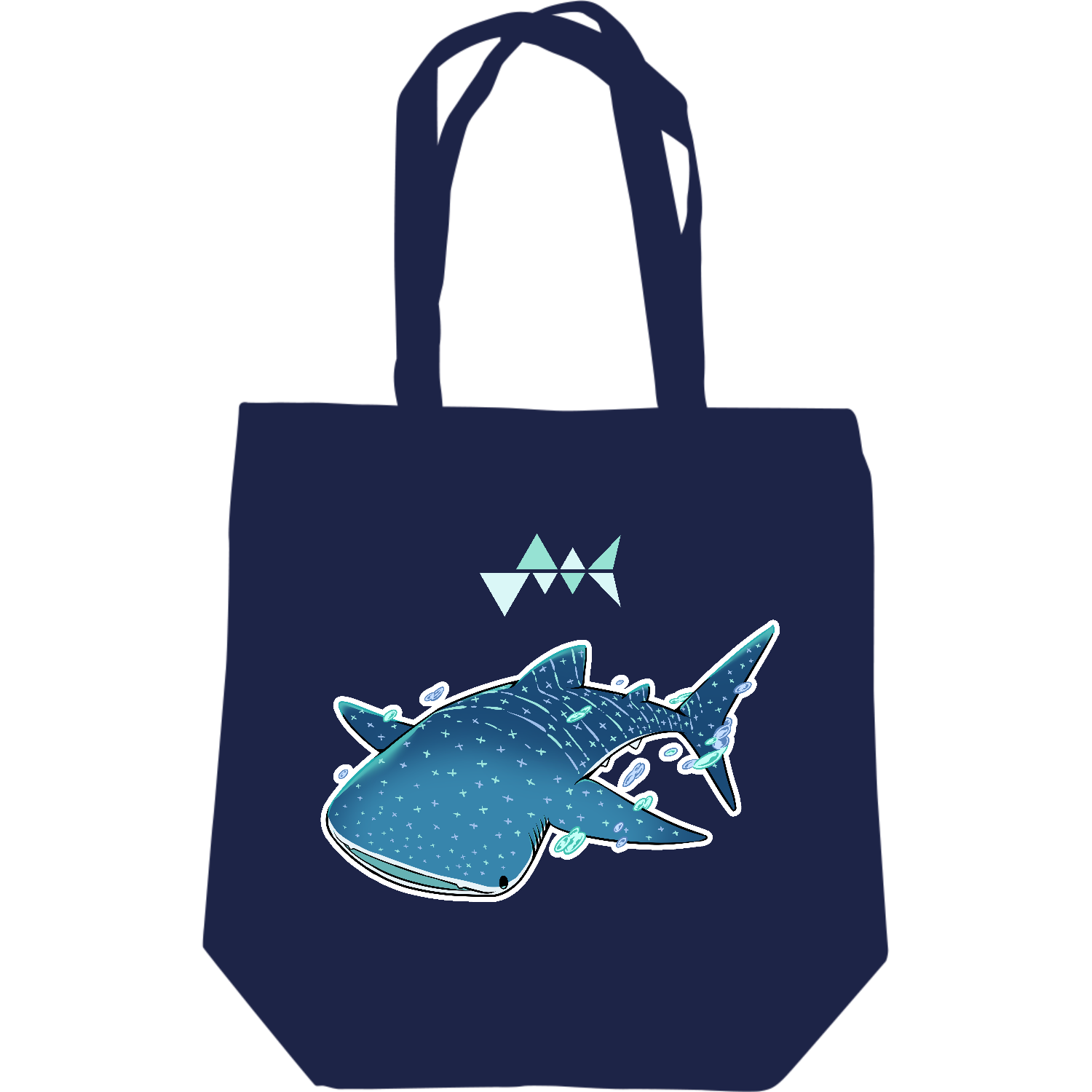 ジンベエザメバッグ(カラー)レギュラーキャンバストートバッグ(M)の