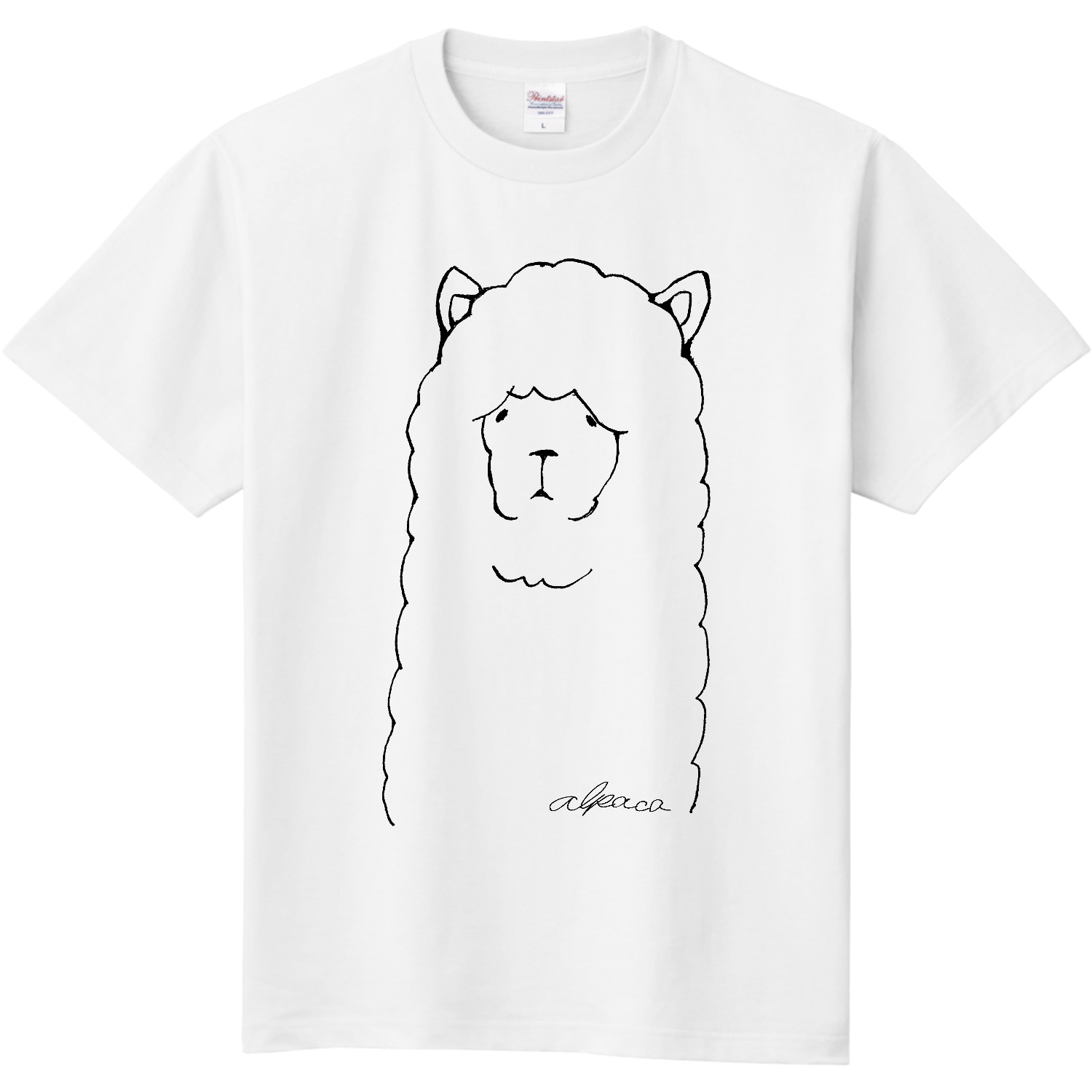  アルパカの線画
