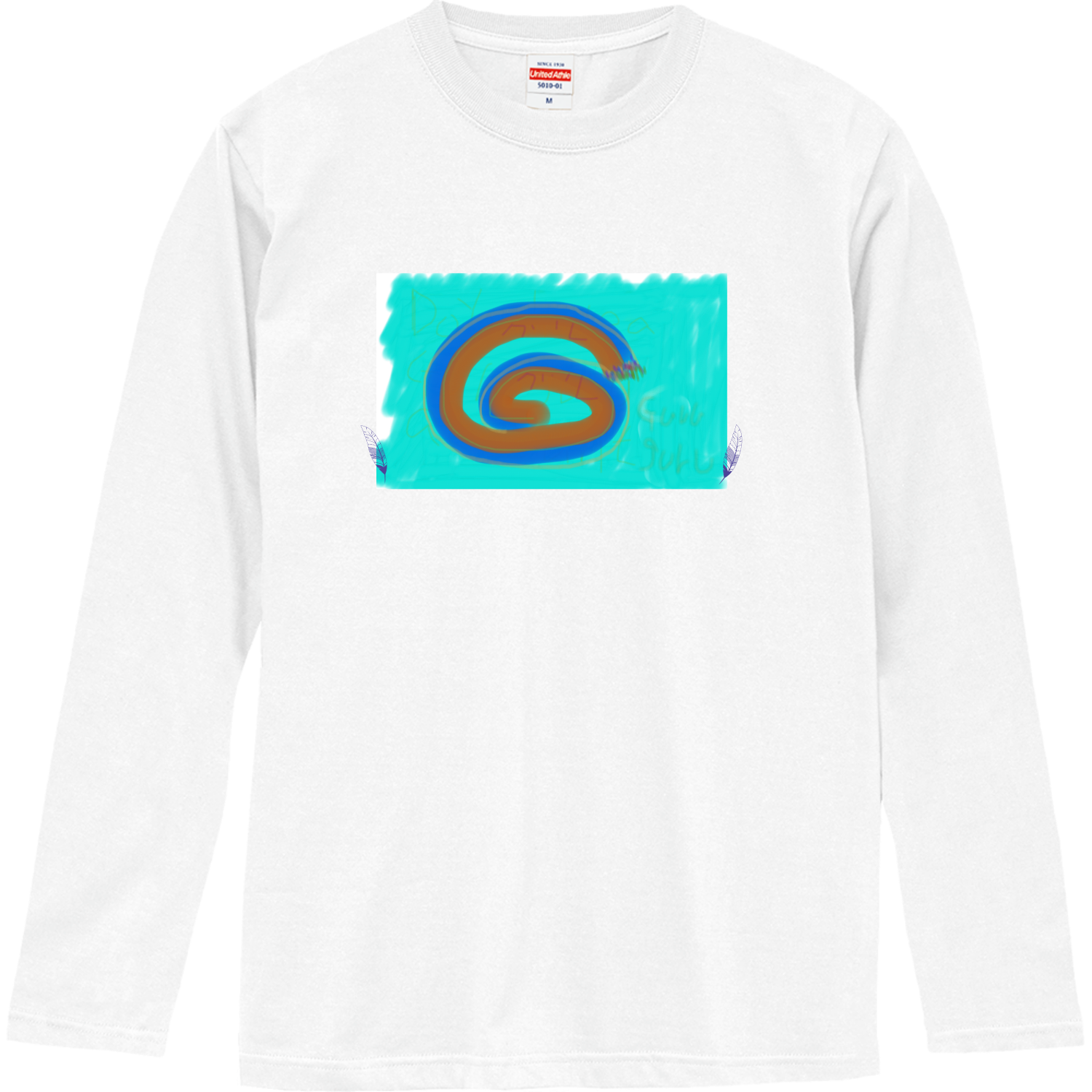 ぐるぐるロングスリーブTシャツの商品購入ページ｜クリエイターの