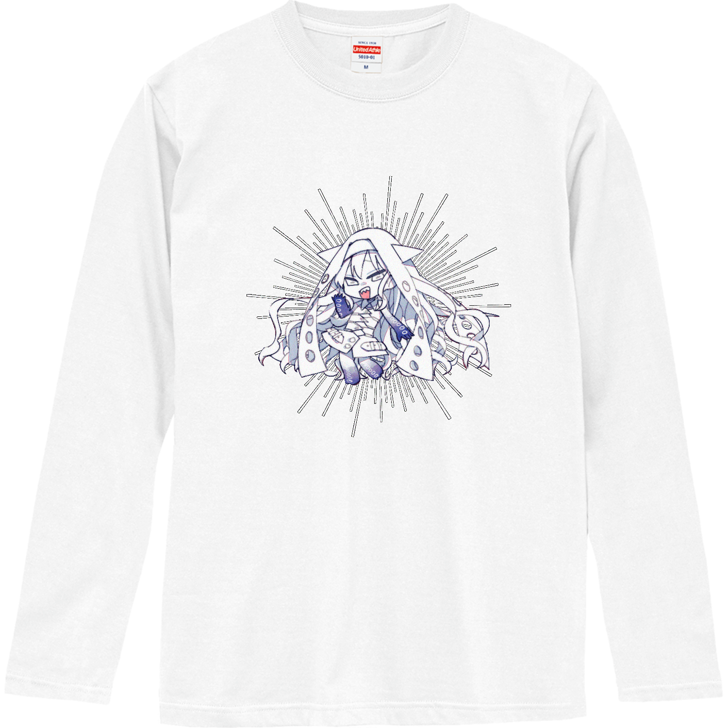 邪神イカちゃんロングTシャツ人間よりver 長袖Tシャツ｜イカ - オリ