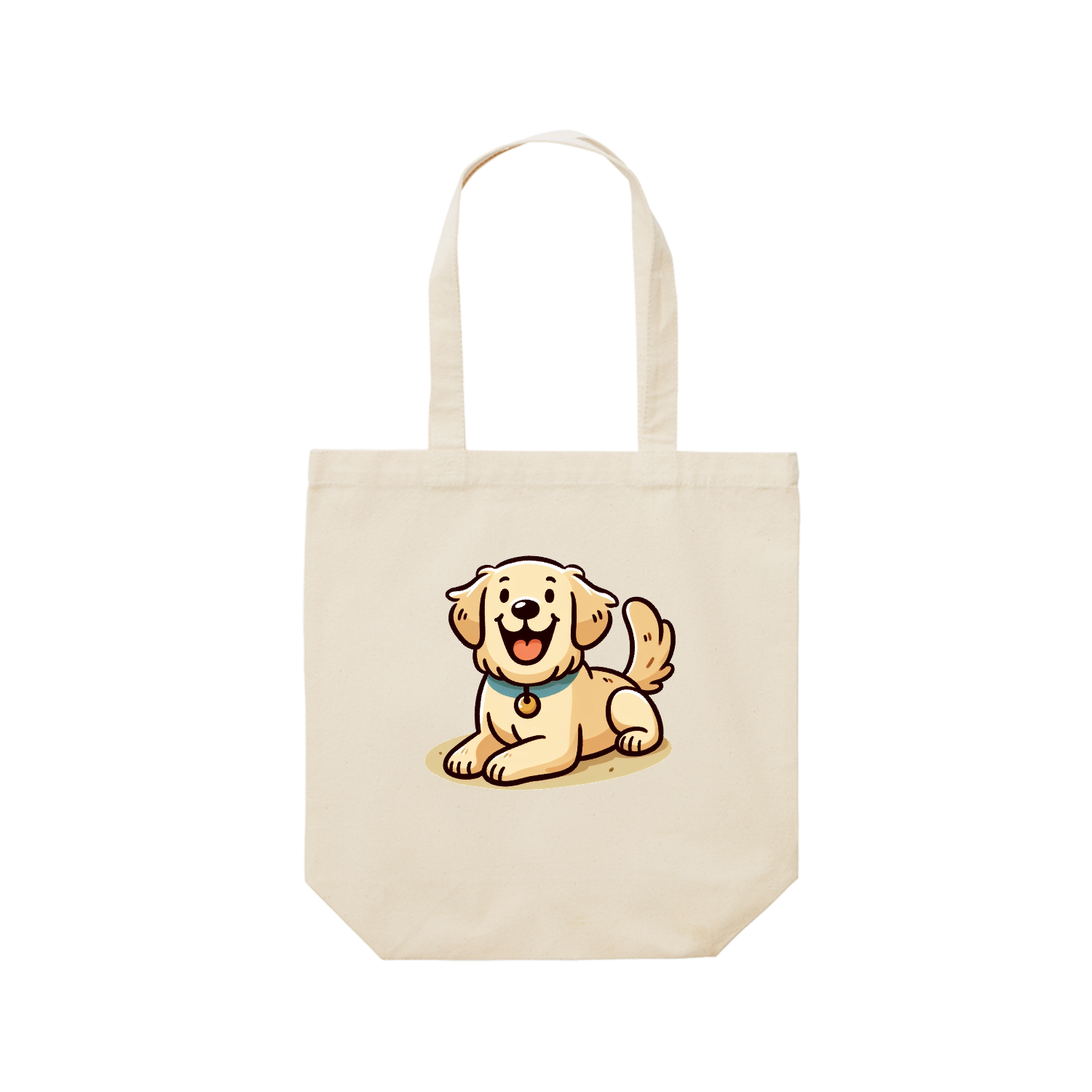 Amazon | [ZXH] トートバッグ ゴールデンレトリバー 犬柄 笑顔