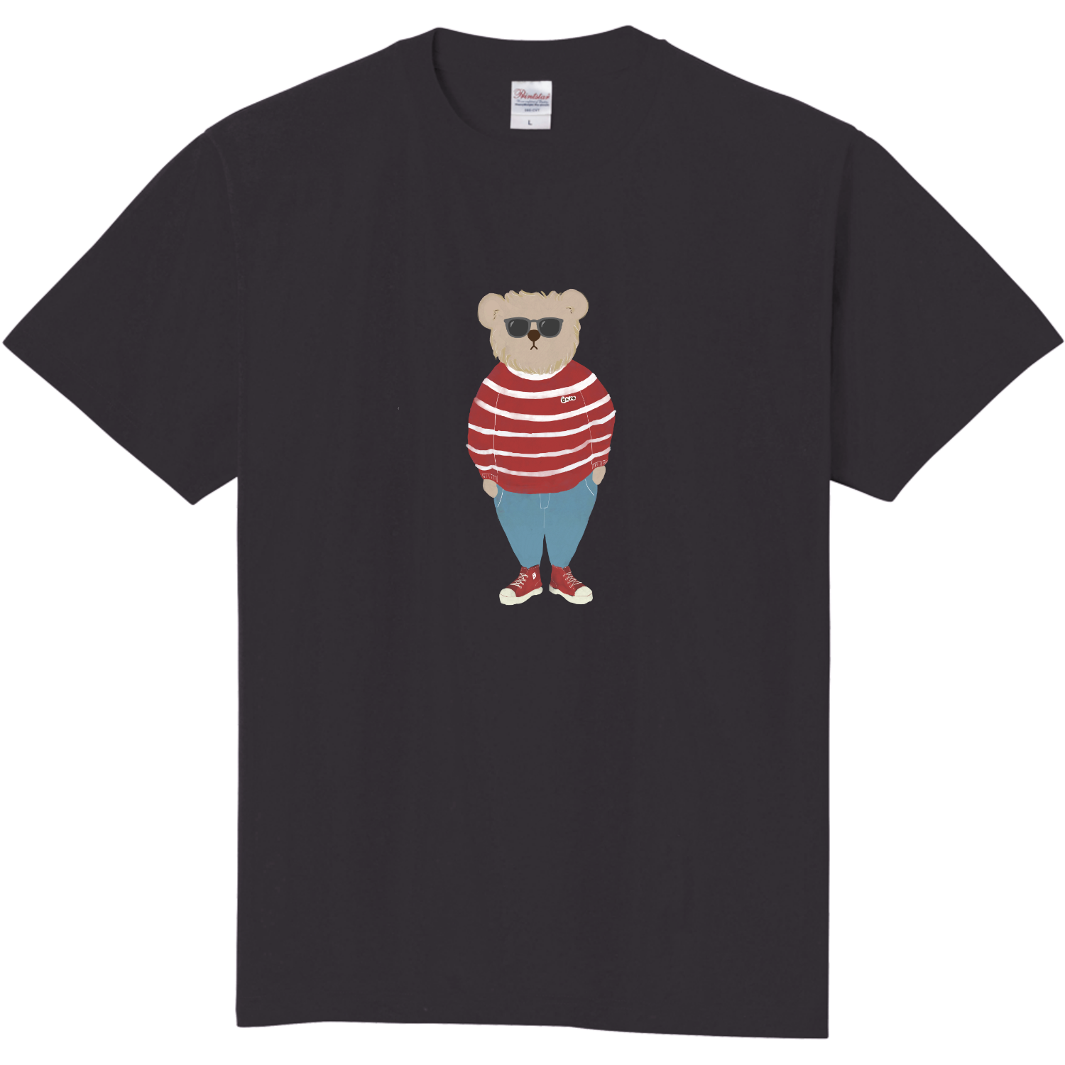 洋服を着たクマ サングラス Tシャツ｜パピコ - オリラボマーケット