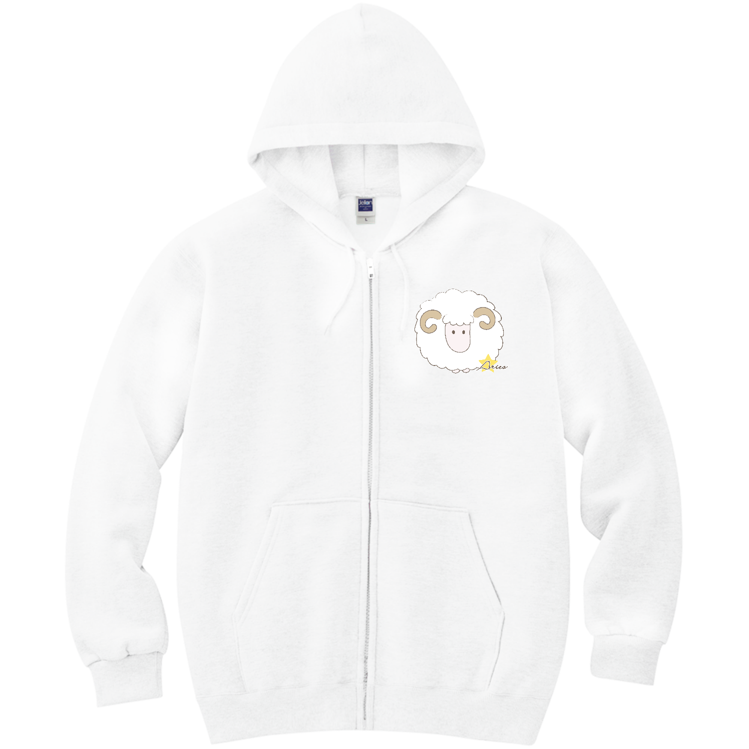 Aries／牡羊座軽量ジップアップパーカーの商品購入ページ