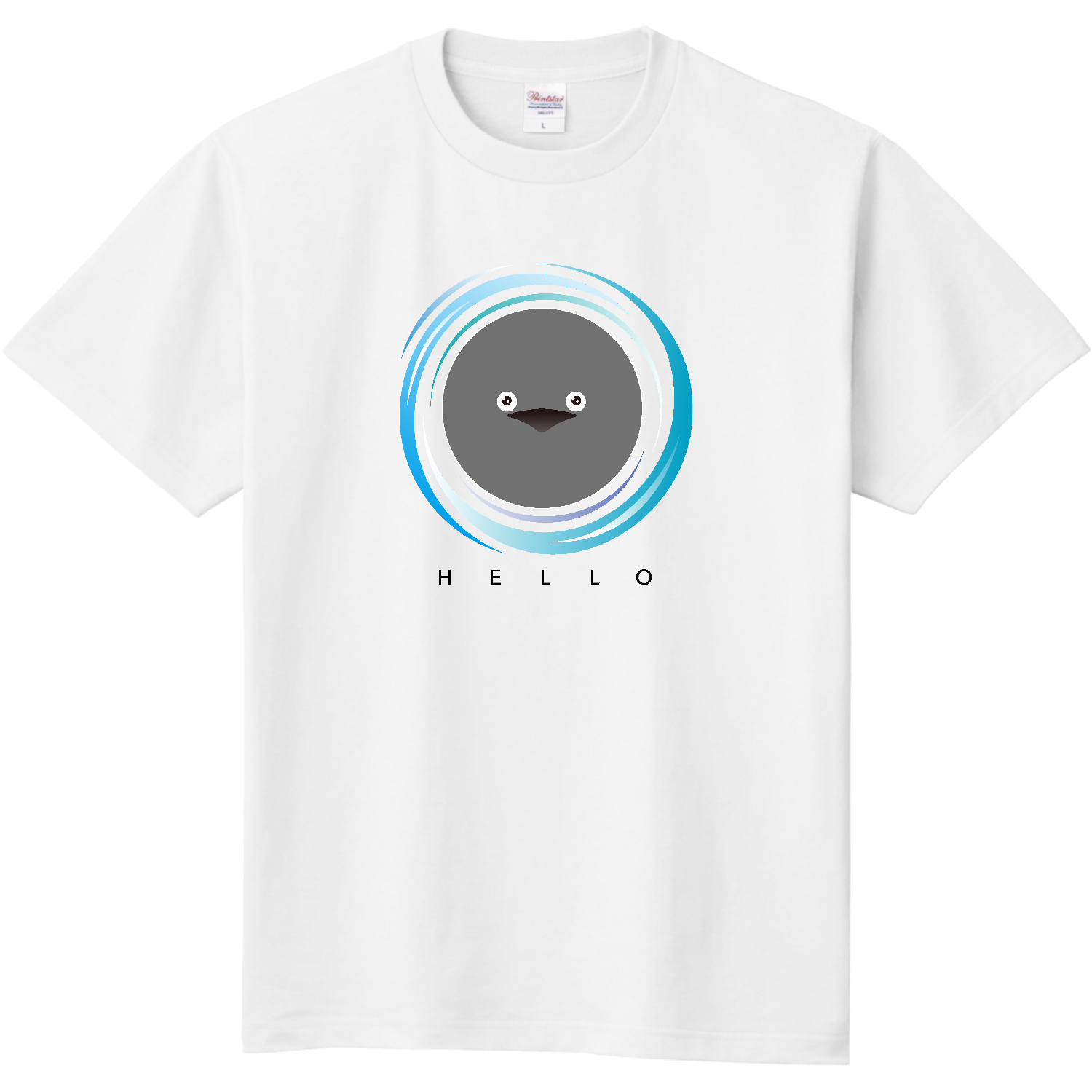 水面から顔を出すサカバンバスピス Tシャツ｜サイトコデザイン本舗